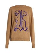 Christopher Kane Logo-jacquard Wool Sweater