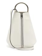 Matchesfashion.com Proenza Schouler - Vertical Zip Leather Backpack - Womens - White Multi