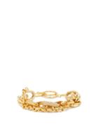 Matchesfashion.com Patcharavipa - Diamond, Sapphire & 18kt Gold Chain Bracelet - Womens - Yellow Gold