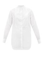 Ladies Rtw Officine Gnrale - Amelia Band-collar Cotton-poplin Shirt - Womens - White