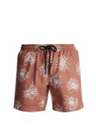 Commas Fan Leaf-print Swim Shorts