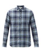 Matchesfashion.com Officine Gnrale - Antime Checked Cotton-twill Shirt - Mens - Navy Multi