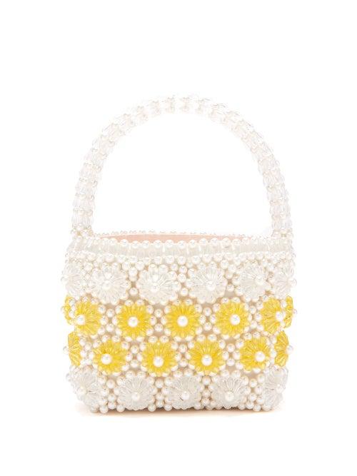 Matchesfashion.com Shrimps - Shelly Faux Pearl Embellished Bag - Womens - Cream Multi