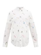 Matchesfashion.com Paul Smith - Tailoring-print Cotton Shirt - Mens - White