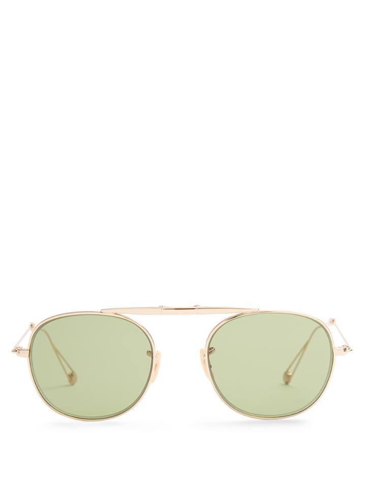 Garrett Leight Van Buren Aviator Sunglasses