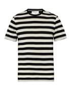 Matchesfashion.com Officine Gnrale - Striped Cotton Jersey T Shirt - Mens - White Black