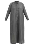 Toogood - Draughtsman Linen-cambric Shirt Dress - Womens - Blue