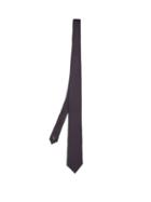 Matchesfashion.com Title Of Work - Painted Edge Silk Tie - Mens - Dark Grey