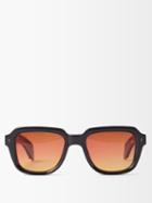 Jacques Marie Mage - Taos Square Acetate Sunglasses - Mens - Orange