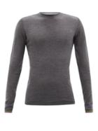 Mens Activewear Iffley Road - Malvern Merino-wool Base-layer T-shirt - Mens - Grey