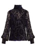 Peter Pilotto Tie-neck Floral-devor Top