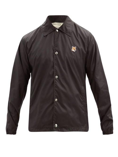 Matchesfashion.com Maison Kitsun - Fox Head-patch Shell Coach Jacket - Mens - Black