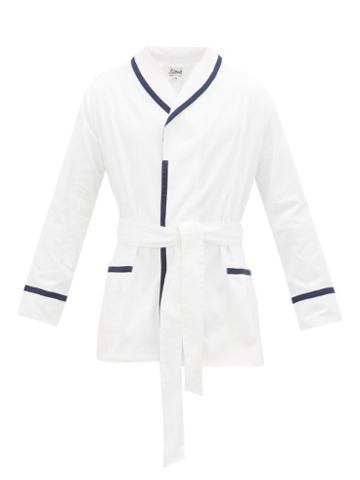 Matchesfashion.com P. Le Moult - Herringbone-cotton Jacket - Mens - White