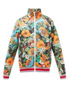 Gucci - X The North Face Floral-print Jersey Track Jacket - Mens - Orange Multi