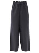 Matchesfashion.com Casa Raki - Natalia High-rise Canvas Wide-leg Trousers - Womens - Black