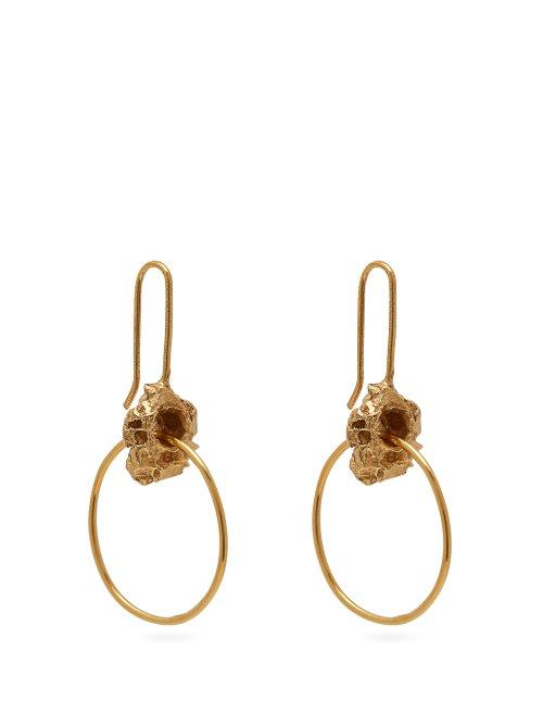 Matchesfashion.com Orit Elhanati - Lou Gold Plated Hoop Earrings - Womens - Gold