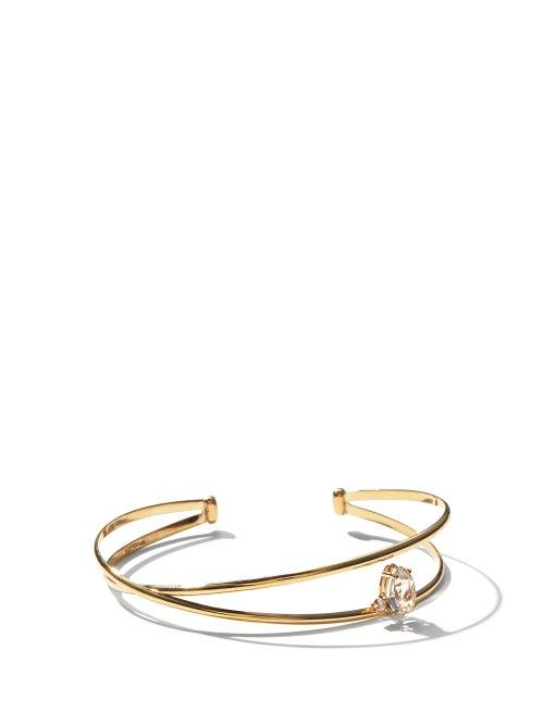 Matchesfashion.com Mizuki - Diamond, Topaz & 14kt Gold Bracelet - Womens - Gold
