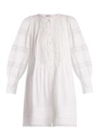 Matchesfashion.com Sea - Lace Trimmed Cotton Tunic Dress - Womens - White