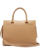 Matchesfashion.com Saint Laurent - Uptown Medium Grained-leather Handbag - Womens - Beige