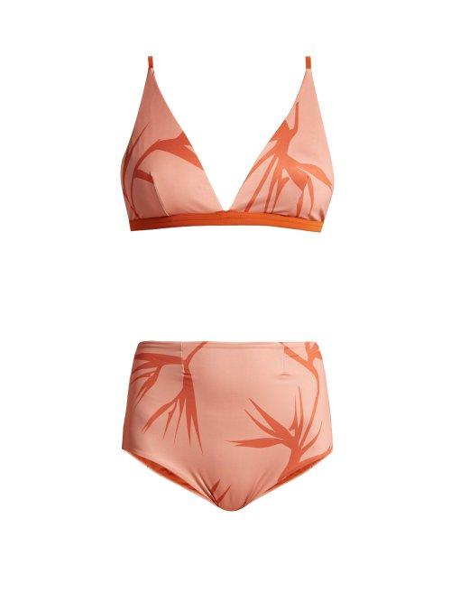 Matchesfashion.com Haight - High Rise Triangle Bikini - Womens - Pink Print