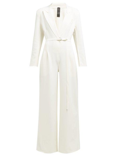 Matchesfashion.com Norma Kamali - Single Breasted Jumpsuit - Womens - Ivory