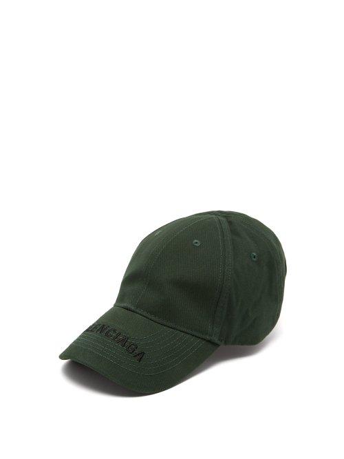 Matchesfashion.com Balenciaga - Embroidered Logo Baseball Cap - Mens - Green