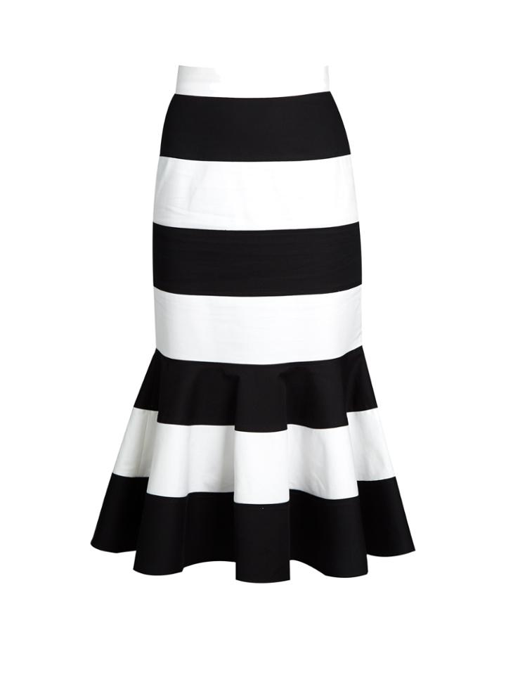 Dolce & Gabbana Flared-hem Striped Skirt