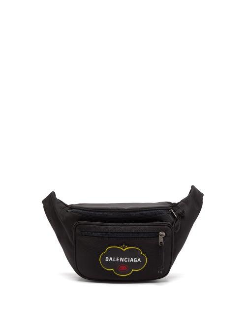 Balenciaga - Explorer Logo-appliqu Canvas Belt Bag - Mens - Black
