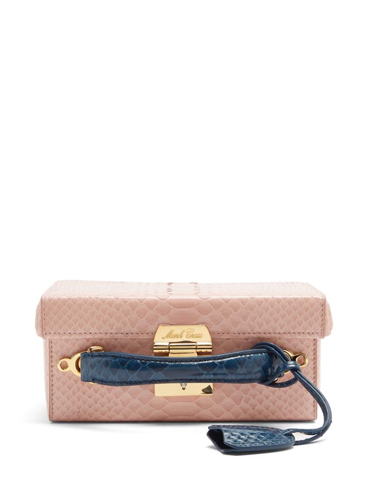 Mark Cross X Chelsea Leyland Grace Small Python Box Bag