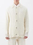 Our Legacy - Big Cable-knit Merino-blend Cardigan - Mens - White