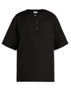 Lemaire Short-sleeved Henley Shirt