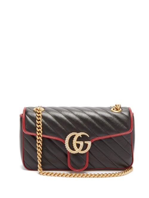 Matchesfashion.com Gucci - Gg Marmont Quilted Leather Bag - Womens - Black Multi