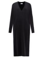 Raey - Recycled Cashmere-blend Deep V-neck Dress - Womens - Navy