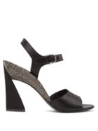 Matchesfashion.com Salvatore Ferragamo - Aede Crystal Embellished Satin Sandals - Womens - Black