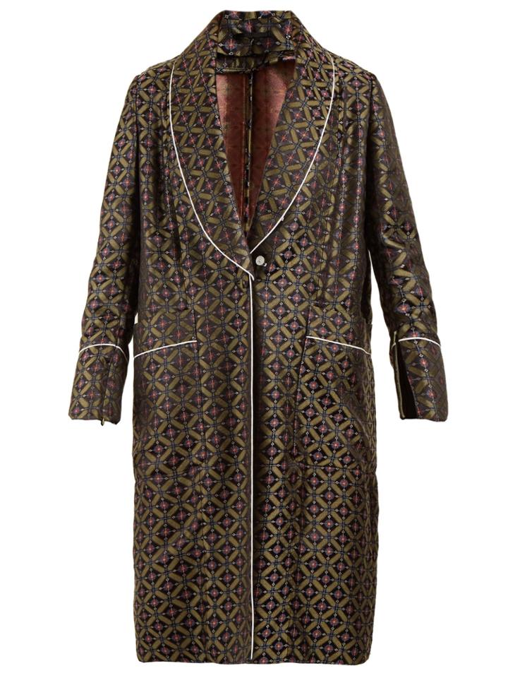 Golden Goose Deluxe Brand Anartia Geometric-jacquard Robe Coat