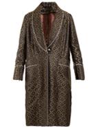 Golden Goose Deluxe Brand Anartia Geometric-jacquard Robe Coat