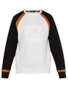 Matchesfashion.com Fendi - 3d Ff Logo Cotton Blend Jersey Sweatshirt - Mens - White Multi