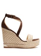 Jimmy Choo Portia 120mm Suede Wedge Espadrilles