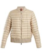 Matchesfashion.com Moncler - Barytine Quilted Down Bomber Jacket - Womens - Beige