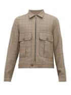 Matchesfashion.com King & Tuckfield - Safari Pocket Checked Wool Blend Jacket - Mens - Multi