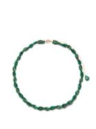 Yvonne Lon - Lady Beaded Malachite, Topaz & 9kt Gold Necklace - Womens - Green