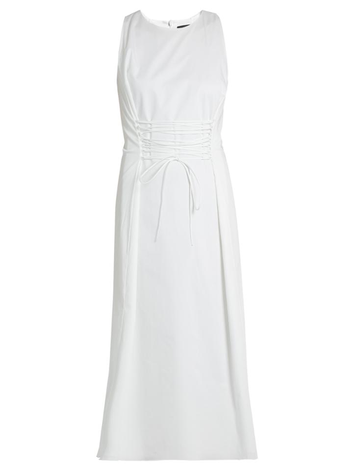 The Row Lao Stretch-cotton Midi Dress