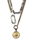 Alexander Mcqueen - Punk Pendant-drop Chain Necklace - Womens - Silver Gold