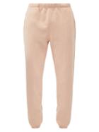 Matchesfashion.com Les Tien - Brushed-back Cotton-jersey Track Pants - Mens - Pink