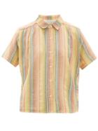 Matchesfashion.com Ace & Jig - Winnie Short Sleeved Cotton Shirt - Womens - Multi