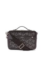 Versace - Logo-print Canvas And Leather Cross-body Bag - Mens - Grey
