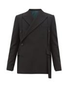 Matchesfashion.com Wooyoungmi - Double Breasted Wool Twill Jacket - Mens - Black