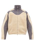 Matchesfashion.com Gmbh - Two Tone Wool Fleece Jacket - Mens - Beige