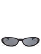 Matchesfashion.com Balenciaga - Neo Oval Frame Sunglasses - Mens - Black