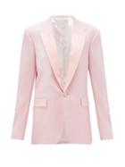 Matchesfashion.com Pallas Paris - Georgia Single-breasted Wool-crepe Jacket - Womens - Light Pink